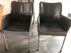 2 eetkamerstoelen Bert Plantegie, Huis en Inrichting, Stoelen, Ophalen, Gebruikt, Drie, Leer