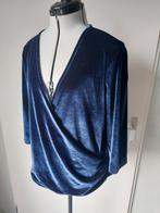 Maison 123 velvet blauwe top mt. XL, Kleding | Dames, Tops, Blauw, Maison 123, Ophalen of Verzenden, Zo goed als nieuw