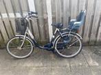 Damesfiets met achter kinderzitje - 26 inch, Fietsen en Brommers, Fietsen | Dames | Damesfietsen, Gebruikt, Versnellingen, Minder dan 47 cm