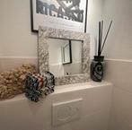 Marmeren spiegel, Huis en Inrichting, Woonaccessoires | Spiegels, Ophalen of Verzenden, Zo goed als nieuw, Minder dan 100 cm, Rechthoekig