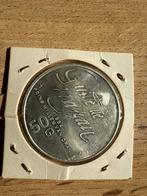 Nederland 50 Gulden 1984 - Universiteit Nijmegen, Koningin Beatrix, Zilver, Ophalen of Verzenden, Losse munt