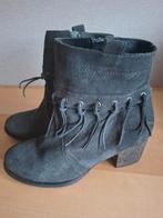 Leren laarsjes maat 39., Ophalen, Zo goed als nieuw, Zwart