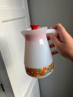Vintage brocante sap kan sapkan water waterkan wit rood, Huis en Inrichting, Keuken | Servies, Ophalen of Verzenden, Zo goed als nieuw