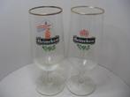Heineken export glazen 1982 ... the Netherlands - USA, Verzamelen, Biermerken, Ophalen of Verzenden, Zo goed als nieuw, Glas of Glazen