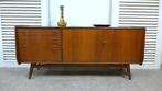 Prachtig vintage midcentury lowboard dressoir tv meubel, Ophalen, Gebruikt, Met deur(en), 150 tot 200 cm