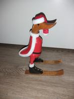 Houten Indische Loopeend - Kerst Skiër, Antiek en Kunst, Ophalen of Verzenden