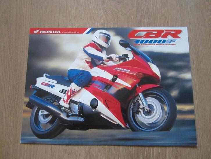 Honda CBR 1000 F brochure folder 1993 1994, Motoren, Handleidingen en Instructieboekjes, Honda, Ophalen of Verzenden