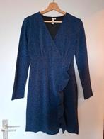 Only kobalt blauwe glitter jurk met ruffle, Only, Blauw, Ophalen of Verzenden, Zo goed als nieuw