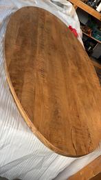 Ovale Mango Houten Eettafel, Huis en Inrichting, Tafels | Eettafels, 100 tot 150 cm, Ophalen of Verzenden, Zo goed als nieuw, Vijf personen of meer