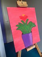 Schilderij bloem, Ophalen