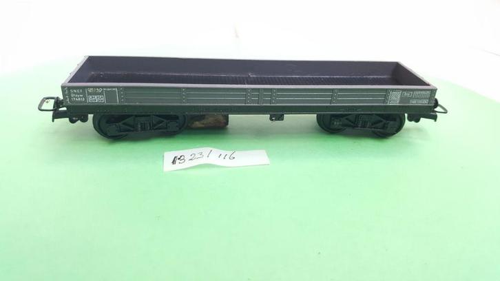 Jouef H0 57629 SNCF Platte lange lage bakwagon 1972, Hobby en Vrije tijd, Modeltreinen | H0, Zo goed als nieuw, Wagon, Gelijkstroom