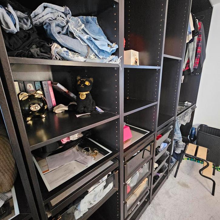 open kledingkast pax ikea, Huis en Inrichting, Kasten | Kledingkasten, Zo goed als nieuw, 200 cm of meer, 200 cm of meer, 50 tot 75 cm