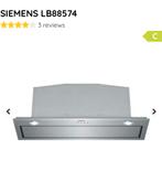 Siemens LB88574 Afzuigkap - Vlakscherm, Witgoed en Apparatuur, Afzuigkappen, Ophalen, Nieuw, Inbouw, Vlakschermkap