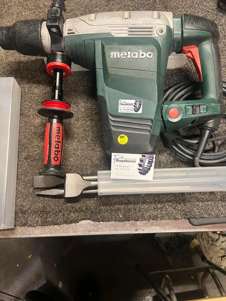 Metabo combi breekhamer KHE 7611,9 joule max 52 mm in beton, Doe-het-zelf en Verbouw, Gereedschap | Boormachines, Gebruikt, Boor- en/of Breekhamer