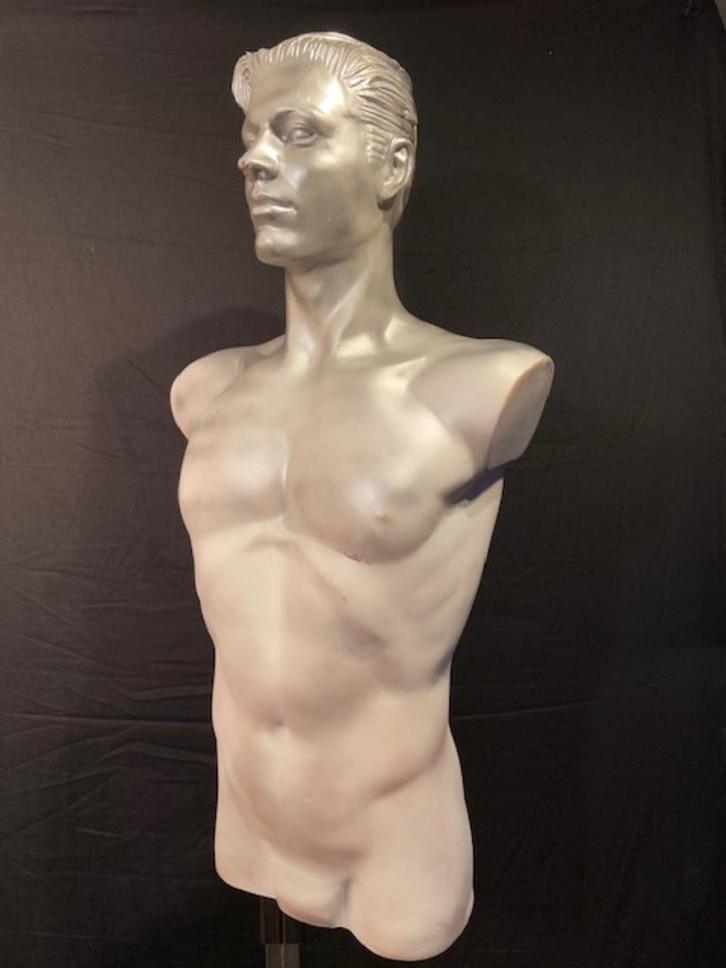 Vintage handgemaakte mannequin mannen torso, Aad Verboom, Antiek en Kunst, Kunst | Beelden en Houtsnijwerken, Ophalen of Verzenden