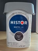 Histor zwarte matte lak - Nieuw!, Doe-het-zelf en Verbouw, Zwart, Nieuw, Ophalen of Verzenden, Lak
