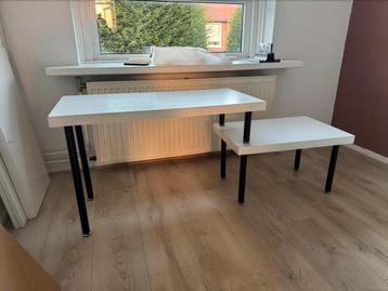 Witte tafel set 2 stuks