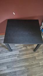 Zwarte Bijzettafel, Gebruikt, 75 cm of meer, Modern, Rechthoekig
