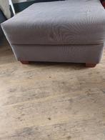 poef taupe, Huis en Inrichting, Banken | Voetenbanken en Poefen, Ophalen, Vierkant, 75 tot 100 cm, Zo goed als nieuw