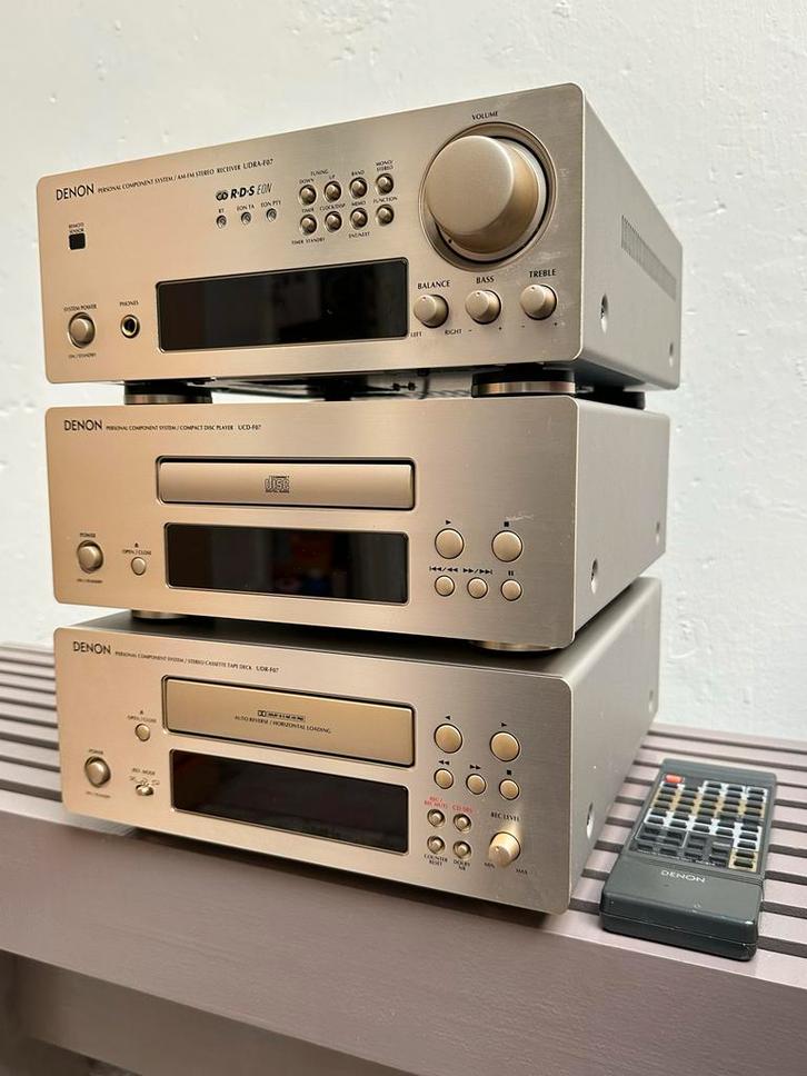 Denon Personal Component System - receiver, cd en cassette, Audio, Tv en Foto, Stereo-sets, Gebruikt, Cassettedeck, Cd-speler
