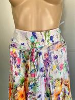 J389 Inizia maat L=42/44  rok rokje wit/roze/groen/blauw, Wit, Inizia, Maat 42/44 (L), Ophalen of Verzenden