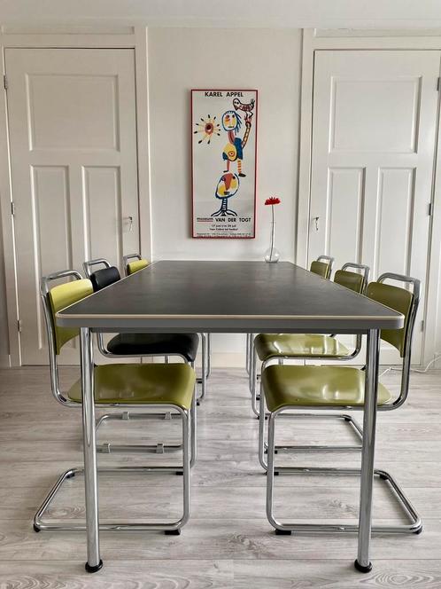 Gispen 515 tafel (200 x 90cm), Huis en Inrichting, Tafels | Statafels, Gebruikt, Ophalen