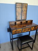 Industriele kaptafel hout & metaal, Ophalen, 50 tot 100 cm, Zo goed als nieuw, Minder dan 100 cm