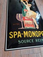 Spa emaille bord nieuw, Ophalen of Verzenden, Zo goed als nieuw, Reclamebord