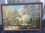 Olieverfschilderij van Ray Hawkins, Prachtige Bos-zicht, ori, Ophalen