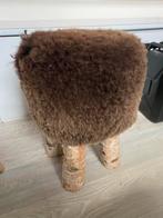 Apart krukje, berkenstam pootjes/bruin wol, Ophalen