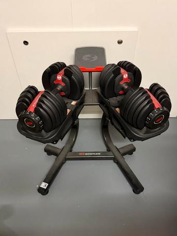 Bowflex Dumbbells 552i sVerstelbare Halters op statief beschikbaar voor biedingen