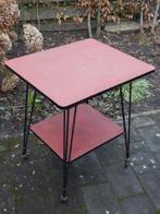 Bijzettafel/ trolley. Stoere vintage!, Ophalen, Gebruikt, 50 tot 100 cm, Metaal