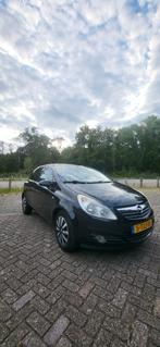 Opel Corsa 1.0 12V 3D 2009 Zwart Carplay/Achteruitrijcamera, Auto's, Voorwielaandrijving, 450 kg, Zwart, Handgeschakeld
