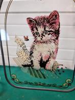 raamhanger met poesje glas in lood, Ophalen of Verzenden