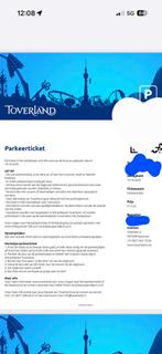 Parkeerkaart parkeerticket Toverland voor 19 oktober, Tickets en Kaartjes, Eén persoon