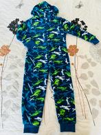 9th Avenue leuke blauw groene fleece onesie pyjama maat 116, Jongen of Meisje, Zo goed als nieuw, Nacht- of Onderkleding, Verzenden