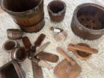 Oude houten kaasvormen en gereedschap, Antiek en Kunst, Ophalen of Verzenden