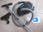 Philips PowerGo blauw-grijze stofzuiger werkend (gebruikt), Stofzak, Gebruikt, Stofzuiger, Ophalen of Verzenden