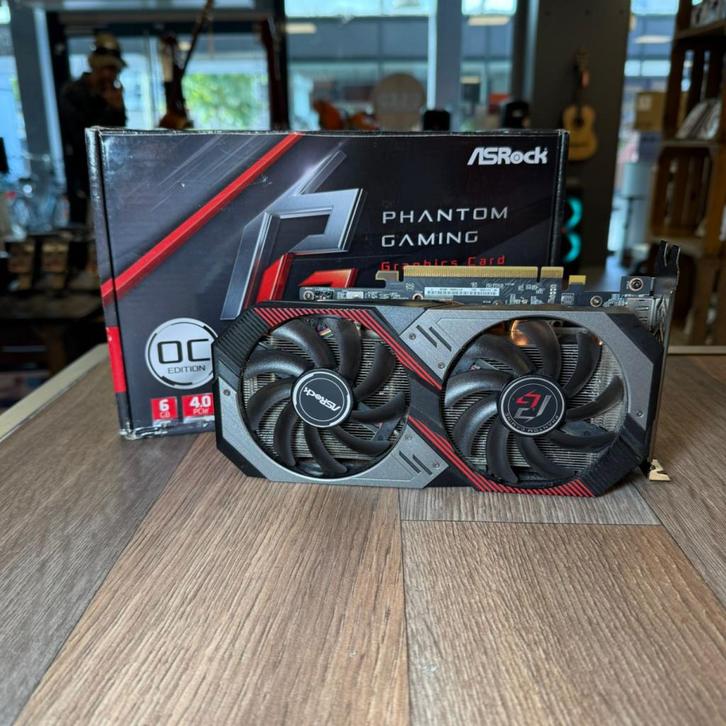 ASRock Radeon RX 5600 XT Phantom Gaming D2 6G OC Videokaart, Computers en Software, Videokaarten, Zo goed als nieuw
