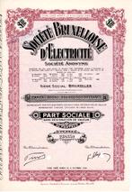 Société Bruxelloise d'Electricité S.A. -  Bruxelles 1944, Postzegels en Munten, Aandelen en Waardepapieren, Ophalen of Verzenden