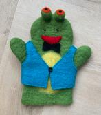 Vilten handpop kikker, Kinderen en Baby's, Speelgoed | Knuffels en Pluche, Ophalen of Verzenden, Nieuw, Kikker