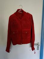 Een rode korte dames jas met opstaande kraag., Maat 38/40 (M), SoHo New York., Ophalen of Verzenden, Zo goed als nieuw