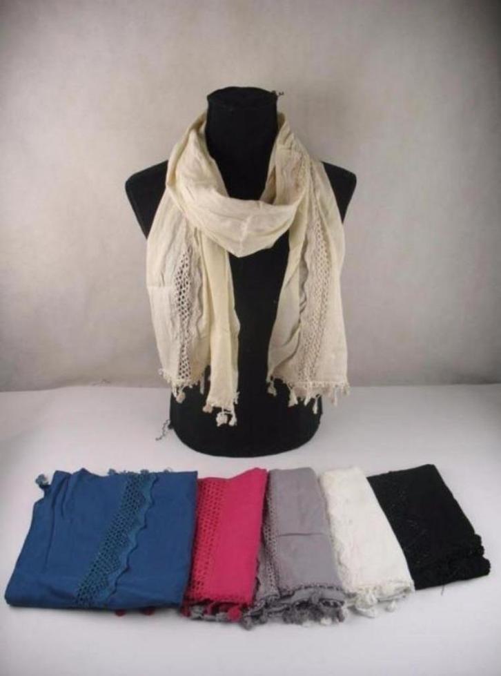 Prachtige Partij Sjaaltjes 6 kleuren 55 stuks --4--, Kleding | Dames, Mutsen, Sjaals en Handschoenen, Nieuw, Sjaal, Ophalen of Verzenden