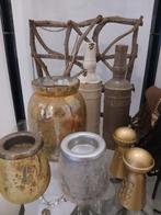 Diverse woonaccessoires - Vaasjes, waxinehouders, pionnen, Ophalen of Verzenden