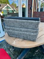 3 hangende plantenbakken, Tuin en Terras, Bloembakken en Plantenbakken, Kunststof, Gebruikt, Minder dan 30 cm, Minder dan 60 cm