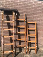 Originele opsteek schildersladder met afhouder, Doe-het-zelf en Verbouw, Ladders en Trappen, Ophalen, Zo goed als nieuw, Minder dan 2 meter