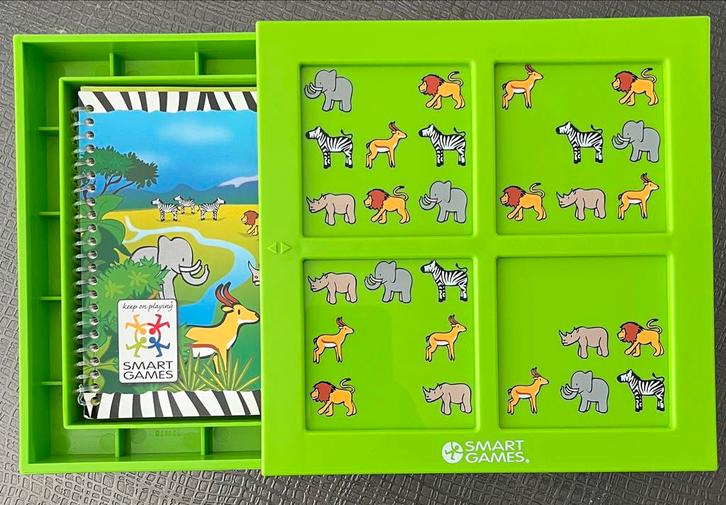 Smart Games Safari Hide & Seek - Compleet!, Kinderen en Baby's, Speelgoed | Kinderpuzzels, Zo goed als nieuw, 6 jaar of ouder