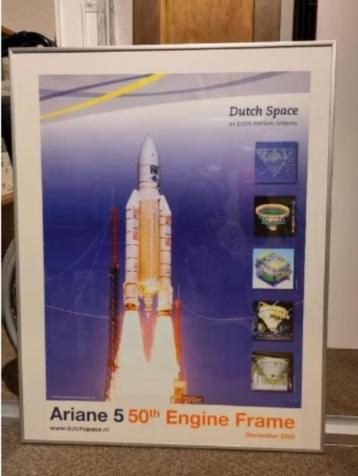 Poster Ariane 5, 50Th Engine Frame beschikbaar voor biedingen