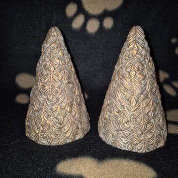 Zeer mooi!! 2 x Kerstboom van Brynxz Jewel goud kleurig beschikbaar voor biedingen