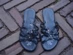 GRATIS VERZENDEN NIEUWE ZWARTE BOHO SLIPPERS 36